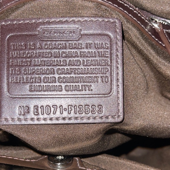 Coach Signature Brown and Tan Tote